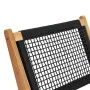 Tumbona con reposapiés madera maciza de teca y cuerda de vidaXL, Tumbonas - Ref: Foro24-49368, Precio: 205,22 €, Descuento: %