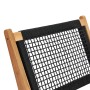 Tumbona con reposapiés madera maciza de teca y cuerda de vidaXL, Tumbonas - Ref: Foro24-49368, Precio: 208,92 €, Descuento: %