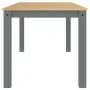 Mesa de comedor Panama madera maciza de pino gris 160x80x75 cm de vidaXL, Mesas de cocina y de comedor - Ref: Foro24-4005706,...
