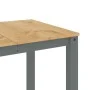 Mesa de comedor Panama madera maciza de pino gris 160x80x75 cm de vidaXL, Mesas de cocina y de comedor - Ref: Foro24-4005706,...