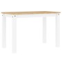 Mesa de comedor Panama madera maciza pino blanco 117x60x75 cm de vidaXL, Mesas de cocina y de comedor - Ref: Foro24-4005704, ...
