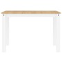 Mesa de comedor Panama madera maciza pino blanco 117x60x75 cm de vidaXL, Mesas de cocina y de comedor - Ref: Foro24-4005704, ...