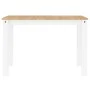 Mesa de comedor Panama madera maciza pino blanco 117x60x75 cm de vidaXL, Mesas de cocina y de comedor - Ref: Foro24-4005704, ...