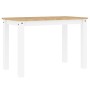 Mesa de comedor Panama madera maciza pino blanco 117x60x75 cm de vidaXL, Mesas de cocina y de comedor - Ref: Foro24-4005704, ...