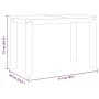 Mesa de comedor Panama madera maciza pino blanco 117x60x75 cm de vidaXL, Mesas de cocina y de comedor - Ref: Foro24-4005704, ...