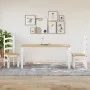 Mesa de comedor Corona madera maciza pino blanco 160x80x75 cm de vidaXL, Mesas de cocina y de comedor - Ref: Foro24-4005719, ...