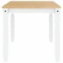 Mesa de comedor Corona madera maciza pino blanco 160x80x75 cm de vidaXL, Mesas de cocina y de comedor - Ref: Foro24-4005719, ...