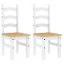 Sillas de comedor Corona 2 uds madera pino blanco 42x47x107 cm de vidaXL, Sillas de comedor - Ref: Foro24-4005725, Precio: 15...