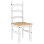 Sillas de comedor Corona 2 uds madera pino blanco 42x47x107 cm de vidaXL, Sillas de comedor - Ref: Foro24-4005725, Precio: 15...