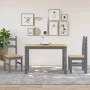 Sillas de comedor 2 uds madera maciza de pino gris 40x46x99 cm de vidaXL, Sillas de comedor - Ref: Foro24-4005727, Precio: 10...