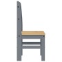 Sillas de comedor 2 uds madera maciza de pino gris 40x46x99 cm de vidaXL, Sillas de comedor - Ref: Foro24-4005727, Precio: 11...