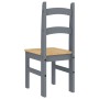 Sillas de comedor 2 uds madera maciza de pino gris 40x46x99 cm de vidaXL, Sillas de comedor - Ref: Foro24-4005727, Precio: 11...