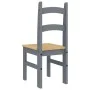 Sillas de comedor 2 uds madera maciza de pino gris 40x46x99 cm de vidaXL, Sillas de comedor - Ref: Foro24-4005727, Precio: 10...