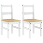 Sillas de comedor Panama 2 uds madera pino blanco 40x46x90 cm de vidaXL, Sillas de comedor - Ref: Foro24-4005731, Precio: 101...
