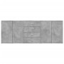 Aparadores 3 uds madera contrachapada gris hormigón de vidaXL, Aparadores - Ref: Foro24-3276612, Precio: 275,75 €, Descuento: %