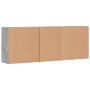 Aparadores 3 uds madera contrachapada gris hormigón de vidaXL, Aparadores - Ref: Foro24-3276612, Precio: 275,75 €, Descuento: %