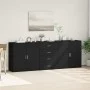 Aparadores 3 uds madera contrachapada negro de vidaXL, Aparadores - Ref: Foro24-3276610, Precio: 287,54 €, Descuento: %