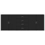 Aparadores 3 uds madera contrachapada negro de vidaXL, Aparadores - Ref: Foro24-3276610, Precio: 291,80 €, Descuento: %