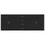 Aparadores 3 uds madera contrachapada negro de vidaXL, Aparadores - Ref: Foro24-3276610, Precio: 287,54 €, Descuento: %