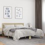 Estructura cama madera ingeniería metal roble Sonoma 160x200 cm de vidaXL, Camas y somieres - Ref: Foro24-3280138, Precio: 14...