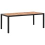 Set comedor de jardín 9 piezas y cojines ratán sintético negro de vidaXL, Conjuntos de jardín - Ref: Foro24-47682, Precio: 90...