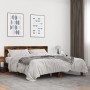 Estructura cama madera ingeniería metal roble ahumado 150x200cm de vidaXL, Camas y somieres - Ref: Foro24-3280144, Precio: 14...