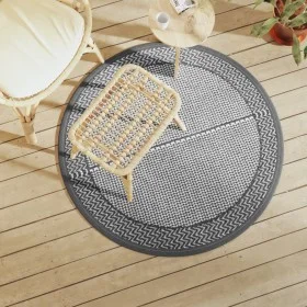 Alfombra de exterior ARAKIL gris Ø120 cm PP de vidaXL, Protectores para exterior - Ref: Foro24-368458, Precio: 18,48 €, Descu...