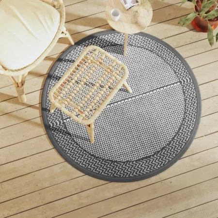 Alfombra de exterior ARAKIL gris Ø120 cm PP de vidaXL, Protectores para exterior - Ref: Foro24-368458, Precio: 18,48 €, Descu...