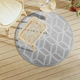 Alfombra de exterior ARAKIL gris Ø120 cm PP de vidaXL, Protectores para exterior - Ref: Foro24-368466, Precio: 18,42 €, Descu...