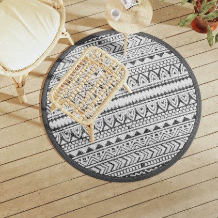 Alfombra de exterior ARAKIL negra Ø120 cm PP de vidaXL, Protectores para exterior - Ref: Foro24-368514, Precio: 28,16 €, Desc...