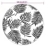 Alfombra de exterior ARAKIL blanco y negro Ø120 cm PP de vidaXL, Protectores para exterior - Ref: Foro24-368470, Precio: 24,5...