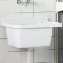 Fregadero lavabo de pared resina blanco 50x35x24 cm de vidaXL, Fregaderos - Ref: Foro24-4002794, Precio: 61,49 €, Descuento: %