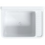 Fregadero lavabo de pared resina blanco 50x35x24 cm de vidaXL, Fregaderos - Ref: Foro24-4002794, Precio: 61,49 €, Descuento: %