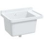 Fregadero lavabo de pared resina blanco 50x35x24 cm de vidaXL, Fregaderos - Ref: Foro24-4002794, Precio: 61,49 €, Descuento: %