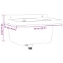 Fregadero lavabo de pared resina blanco 50x35x24 cm de vidaXL, Fregaderos - Ref: Foro24-4002794, Precio: 61,49 €, Descuento: %