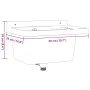 Fregadero lavabo de pared resina blanco 50x35x24 cm de vidaXL, Fregaderos - Ref: Foro24-4002794, Precio: 65,97 €, Descuento: %