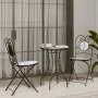 Mesa de bistró de mosaico cerámica azul y blanco Ø50x70 cm de vidaXL, Mesas de jardín - Ref: Foro24-4003399, Precio: 81,72 €,...