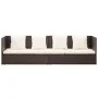 Garden sofa with brown synthetic rattan cushions by vidaXL, Loungers - Ref: Foro24-49392, Price: 254,33 €, Discount: %