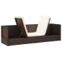 Garden sofa with brown synthetic rattan cushions by vidaXL, Loungers - Ref: Foro24-49392, Price: 254,33 €, Discount: %