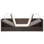 Garden sofa with brown synthetic rattan cushions by vidaXL, Loungers - Ref: Foro24-49392, Price: 254,33 €, Discount: %