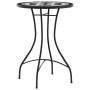 Mesa de bistró de mosaico cerámica negro y blanco Ø50x70 cm de vidaXL, Mesas de jardín - Ref: Foro24-4003400, Precio: 83,20 €...