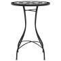 Mesa de bistró de mosaico cerámica negro y blanco Ø50x70 cm de vidaXL, Mesas de jardín - Ref: Foro24-4003400, Precio: 83,20 €...