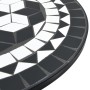 Mesa de bistró de mosaico cerámica negro y blanco Ø50x70 cm de vidaXL, Mesas de jardín - Ref: Foro24-4003400, Precio: 83,20 €...