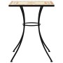 Mesa de bistró de mosaico cerámica terracota 60x60x74 cm de vidaXL, Mesas de jardín - Ref: Foro24-4003392, Precio: 124,45 €, ...