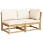 Juego de muebles jardín 6 pzas con cojines madera maciza acacia by vidaXL, Modular outdoor sofas - Ref: Foro24-3214288, Price...