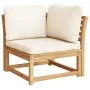 Juego de muebles jardín 6 pzas con cojines madera maciza acacia by vidaXL, Modular outdoor sofas - Ref: Foro24-3214288, Price...