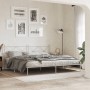 Estructura de cama con cabecero metal blanca 200x200 cm de vidaXL, Camas y somieres - Ref: Foro24-376558, Precio: 127,12 €, D...