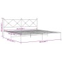 Estructura de cama con cabecero metal blanca 200x200 cm de vidaXL, Camas y somieres - Ref: Foro24-376558, Precio: 127,12 €, D...