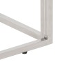 Mesa de centro acero inoxidable y madera maciza acacia plateado de vidaXL, Mesas de centro - Ref: Foro24-350023, Precio: 96,1...