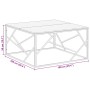 Mesa de centro acero inoxidable y madera maciza acacia plateado de vidaXL, Mesas de centro - Ref: Foro24-349959, Precio: 128,...